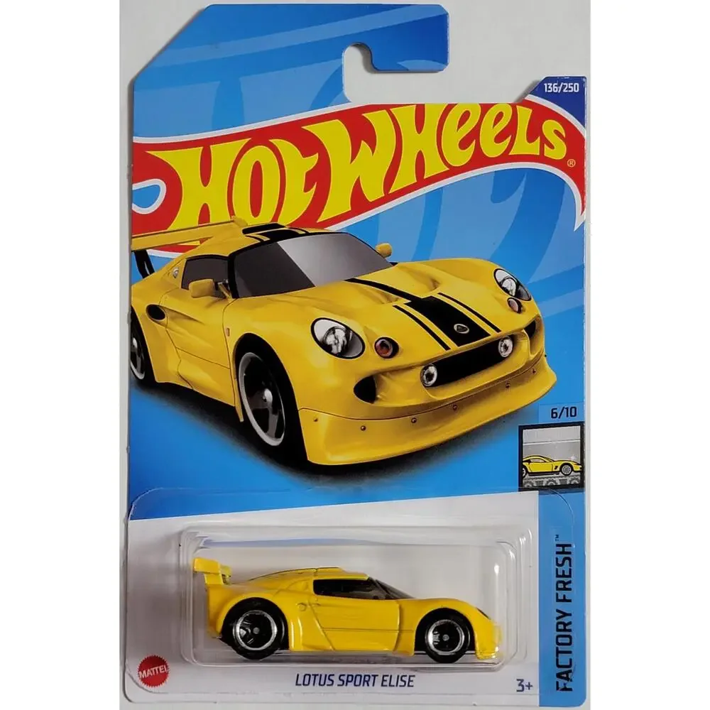 Hot Wheels Lotus Sport Elise Yellow Factory Fresh 6/10 136/250